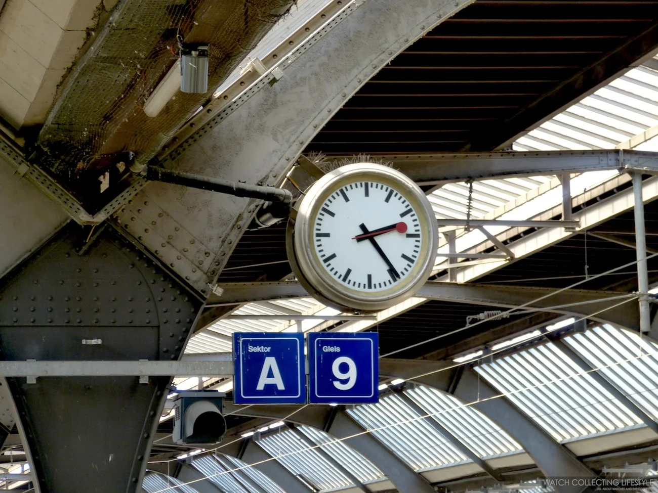 Swiss train station discount watch